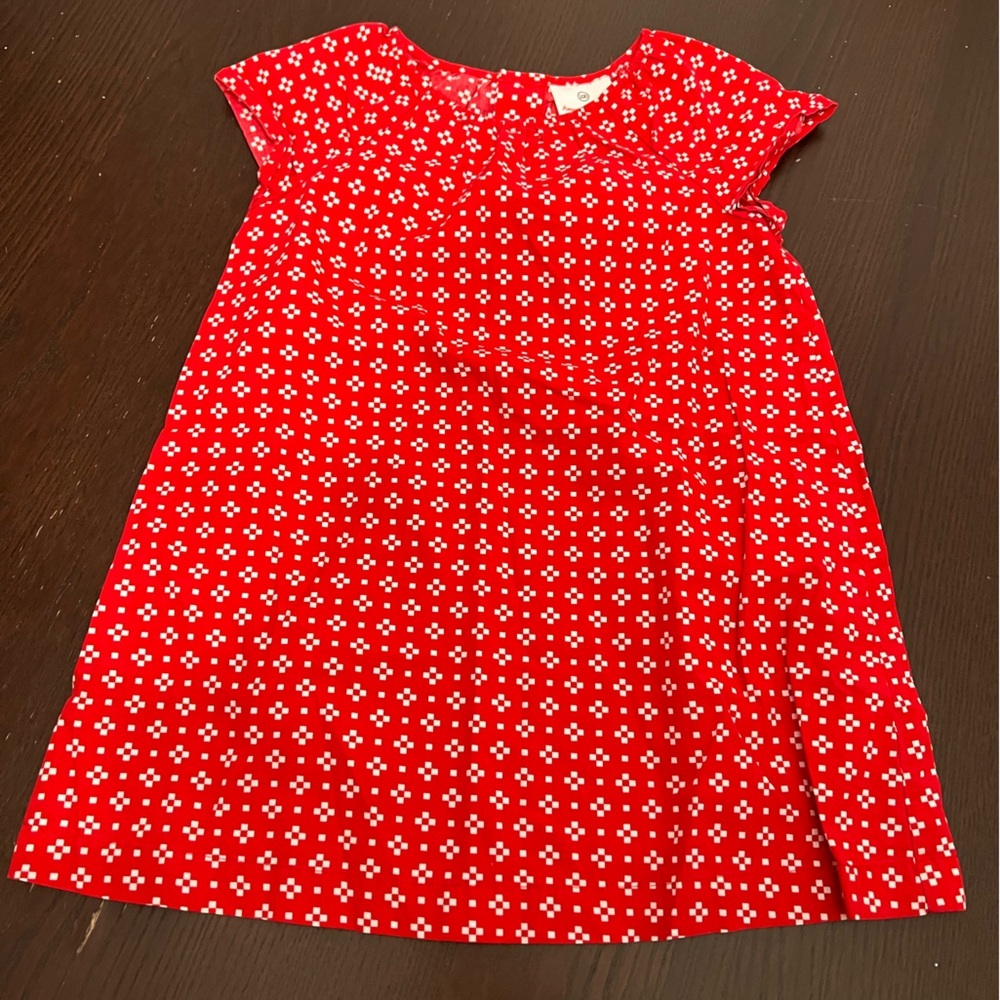 Hanna Andersson Red Patterned Dress - 100